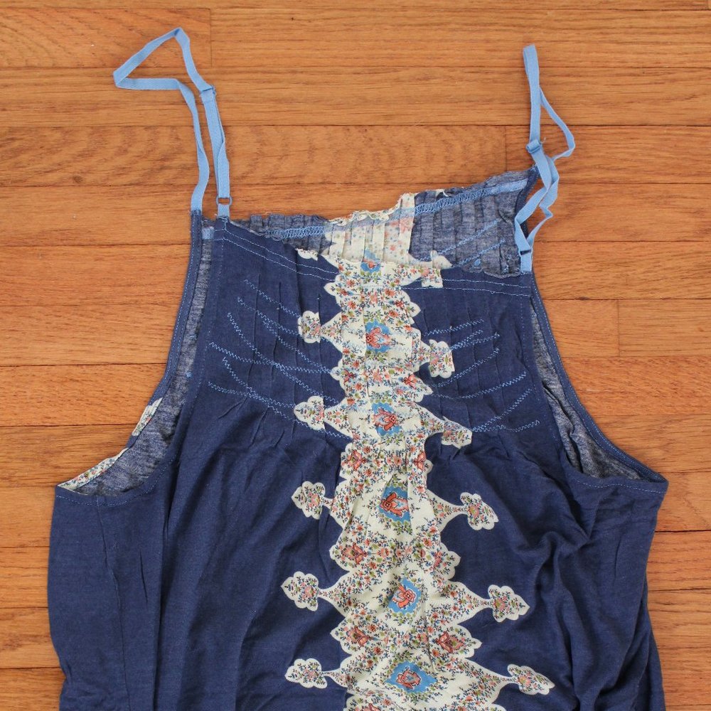 Free People Aztec Floral Tank Top Vintage RARE